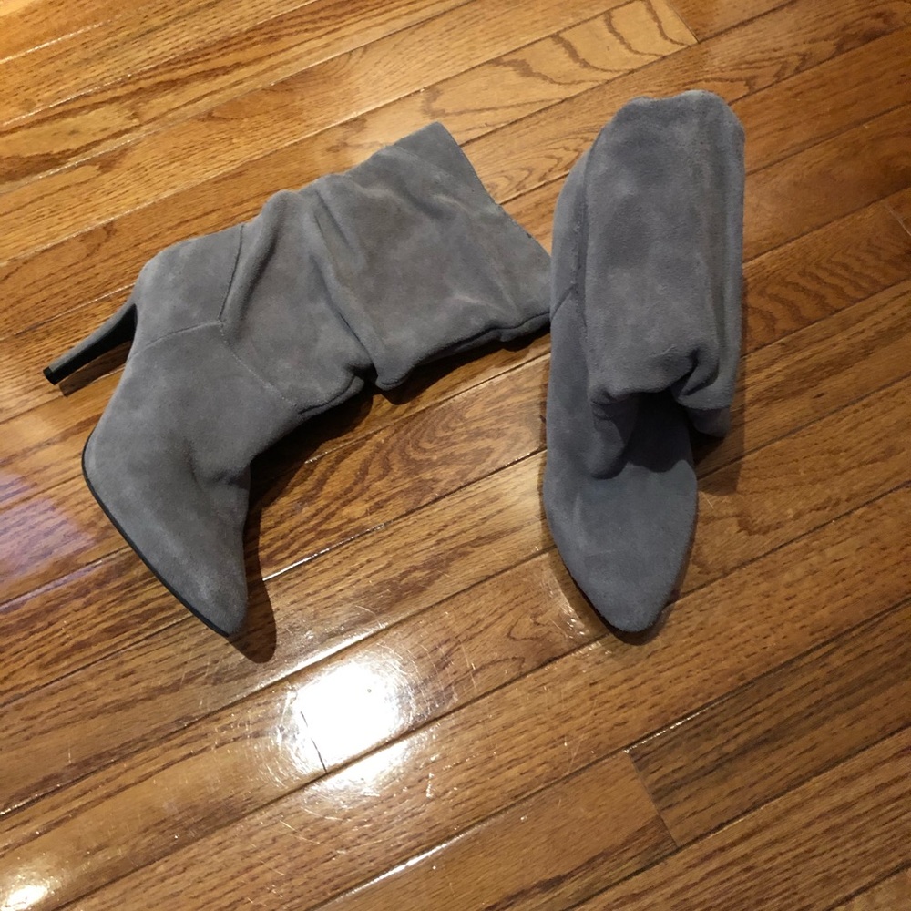 Suede Gray Boots